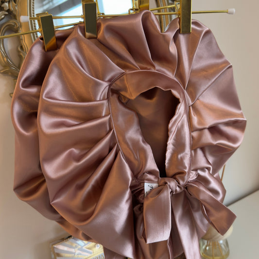 Dusty Pink Silky Bonnet