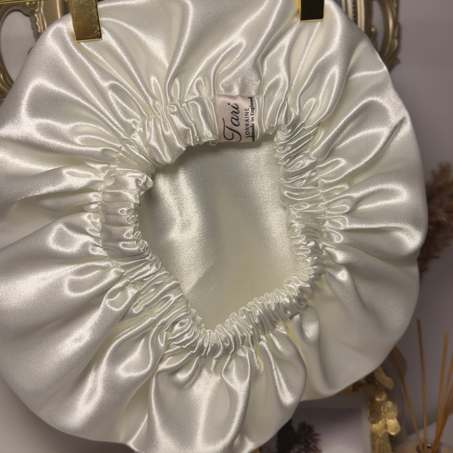 Ivory Pearl Silky Bonnet