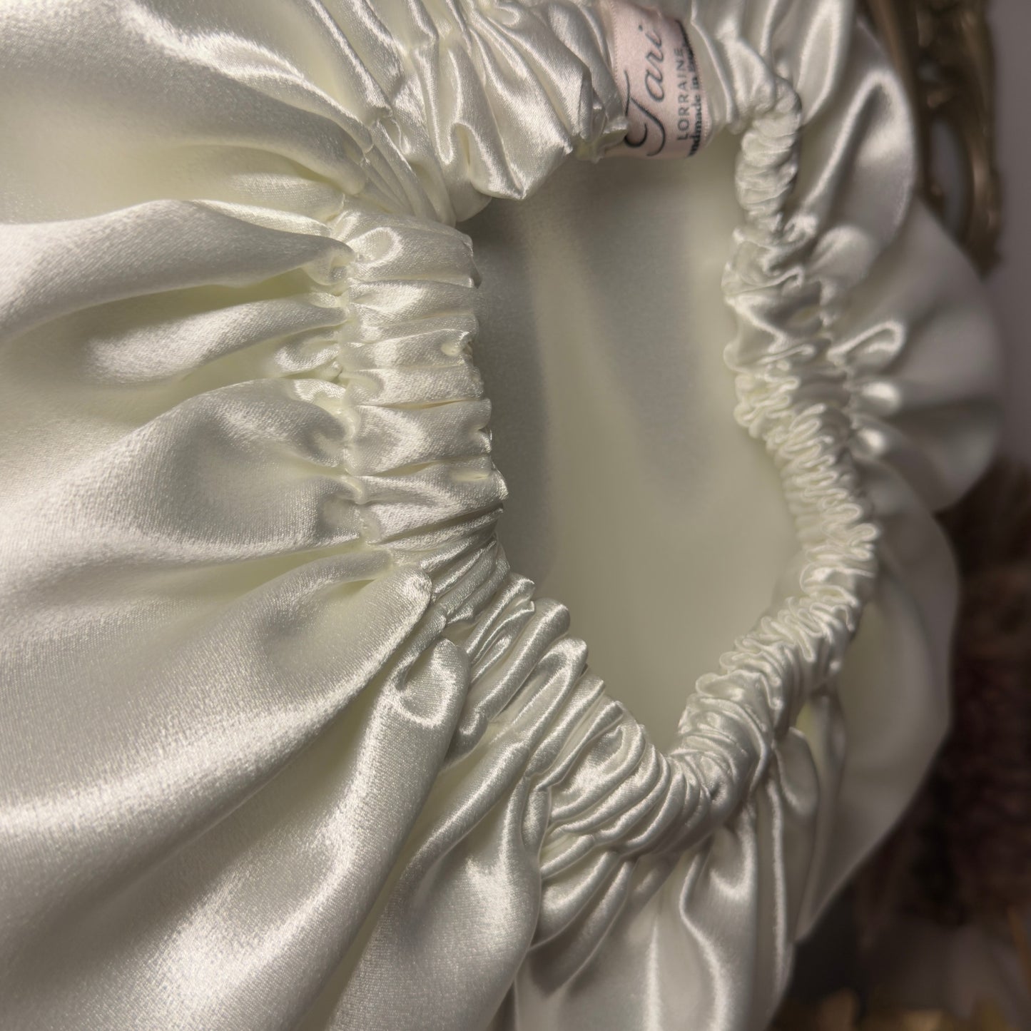 Ivory Pearl Silky Bonnet